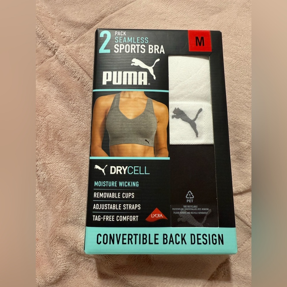 MEDIUM 2 Pack Seamless sports bra